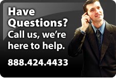 Questions?  Call us today. 888-424-4433